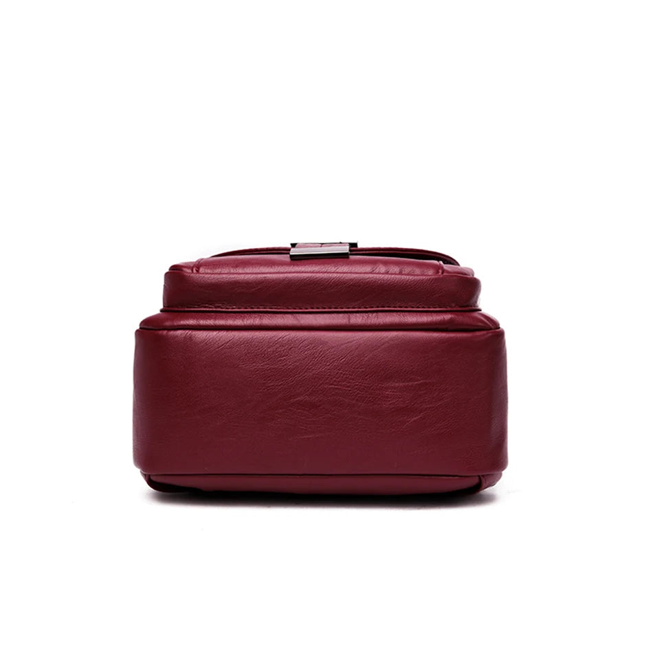 Convertible Leather Backpack | Crossbody & Shoulder Bag in One