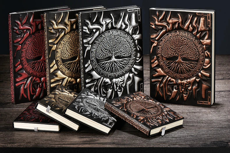 Tree of Life Leather Journal | Embossed Travel Notebook