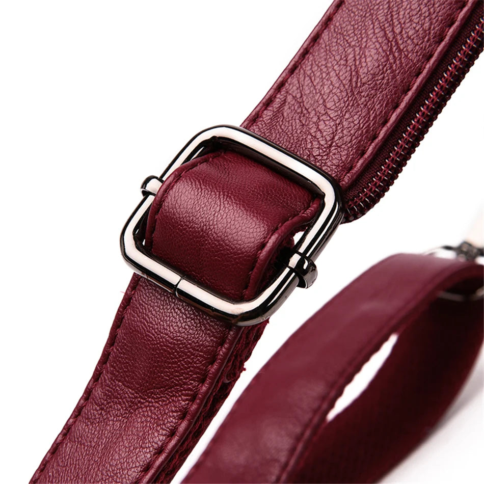 Convertible Leather Backpack | Crossbody & Shoulder Bag in One