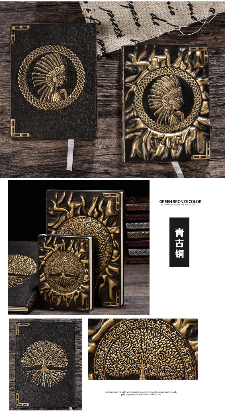 Tree of Life Leather Journal | Embossed Travel Notebook