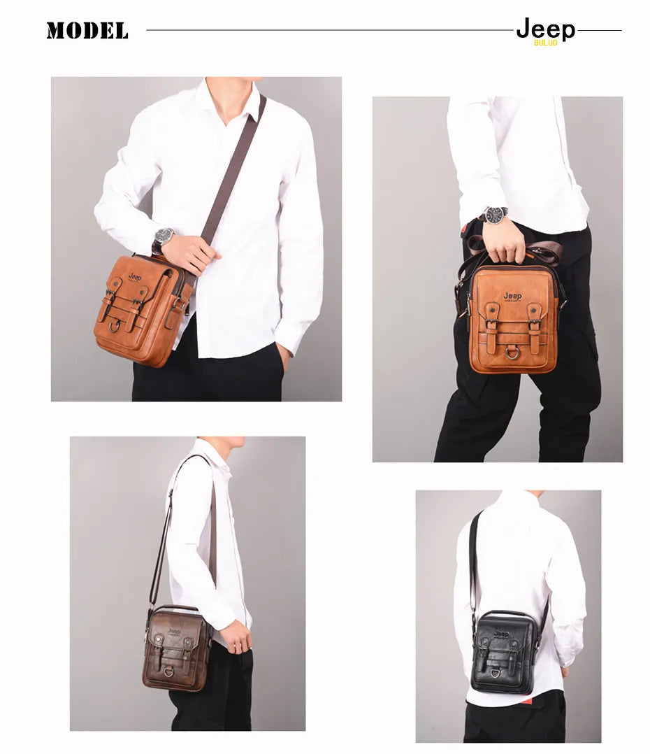Genuine Leather Crossbody Travel / Work Bag