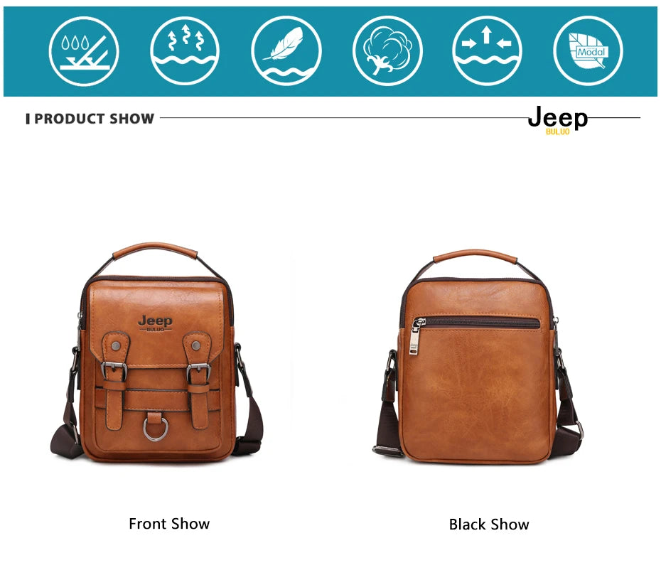 Genuine Leather Crossbody Travel / Work Bag
