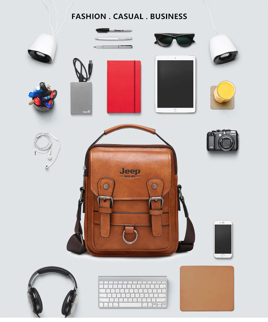 Genuine Leather Crossbody Travel / Work Bag