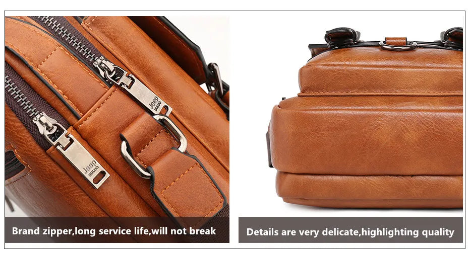 Genuine Leather Crossbody Travel / Work Bag