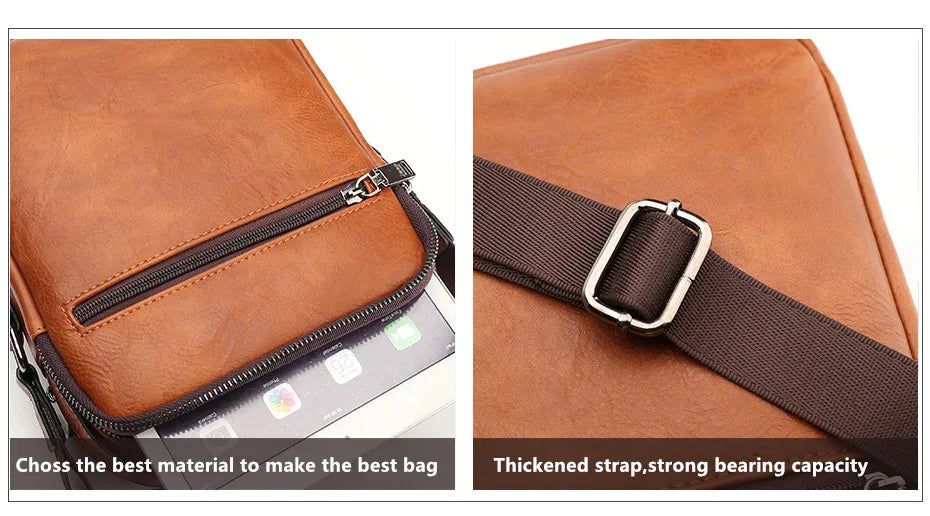 Genuine Leather Crossbody Travel / Work Bag