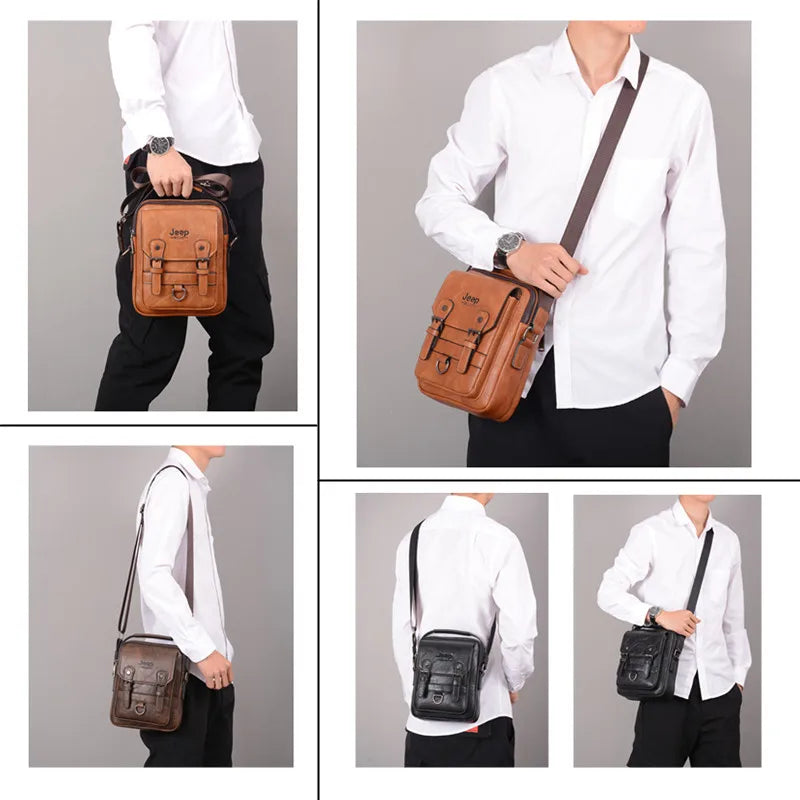 Genuine Leather Crossbody Travel / Work Bag