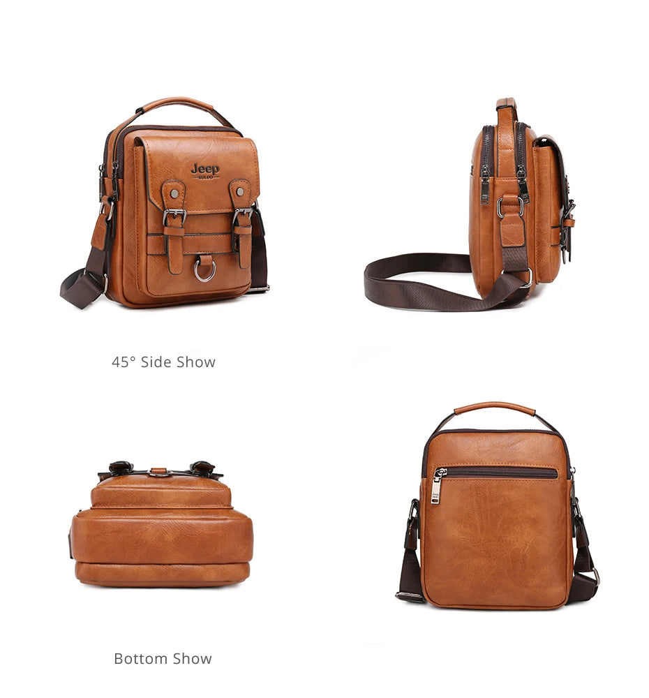 Genuine Leather Crossbody Travel / Work Bag