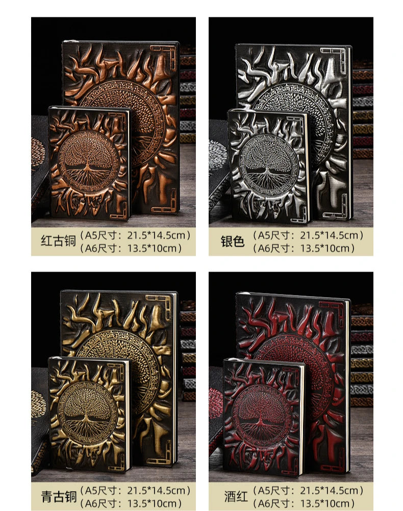 Tree of Life Leather Journal | Embossed Travel Notebook