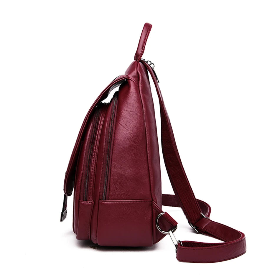 Convertible Leather Backpack | Crossbody & Shoulder Bag in One