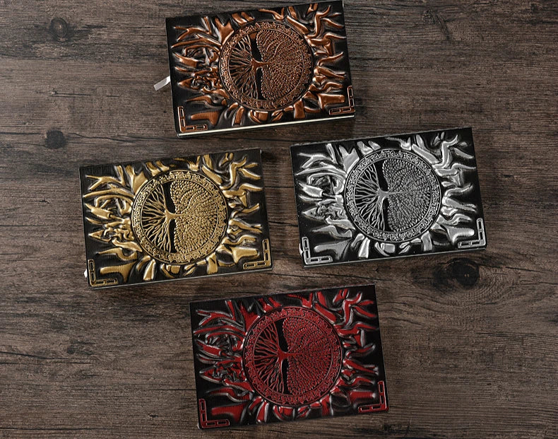 Tree of Life Leather Journal | Embossed Travel Notebook