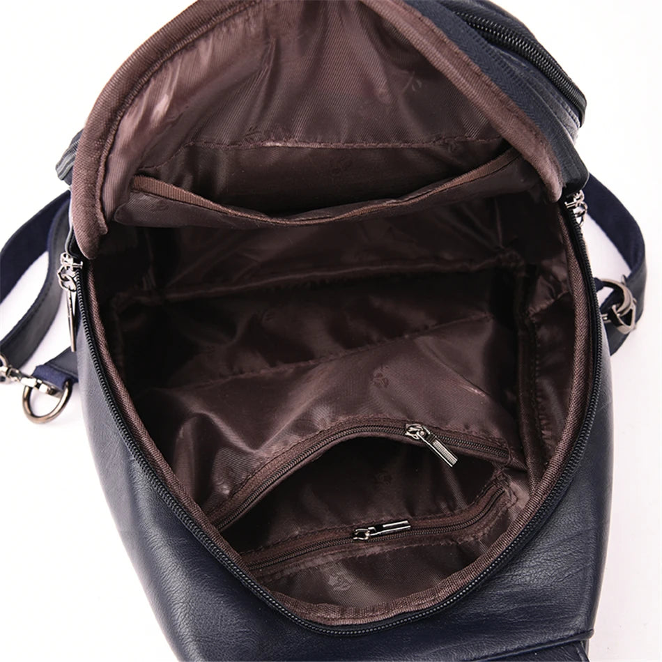Convertible Leather Backpack | Crossbody & Shoulder Bag in One