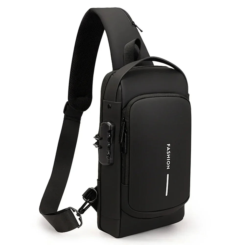 Anti-Theft USB Crossbody Sling | Urban Travel Chest Bag