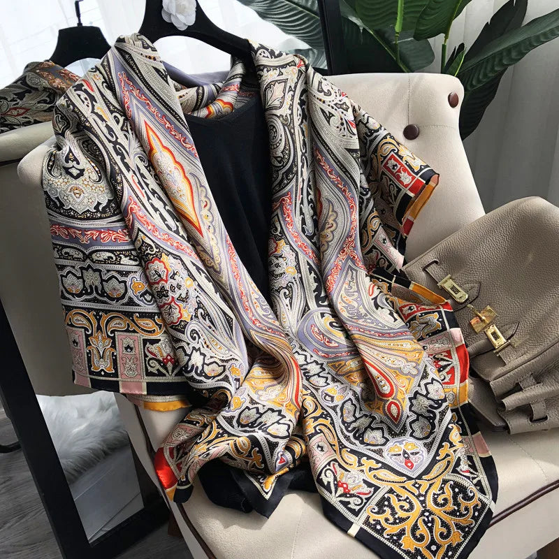 Luxury Multi-Use Travel Shawl | Scarf, Wrap, Blanket & Pillow in One