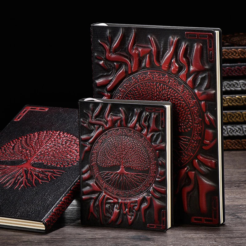 Tree of Life Leather Journal | Embossed Travel Notebook