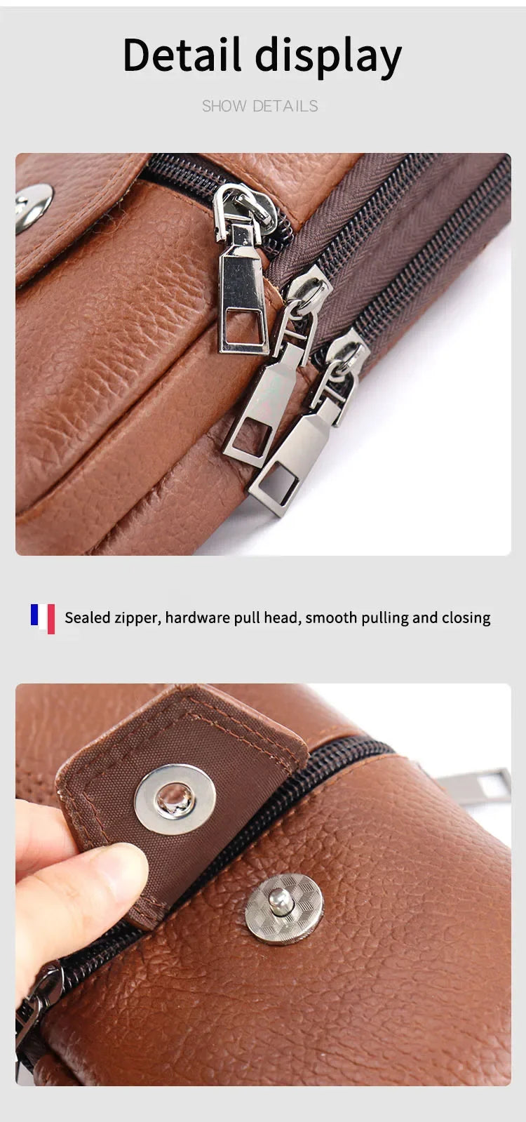 Men’s Leather Waist Bag | Multi-Layer Belt & Crossbody Pouch for Travel & Everyday Carry