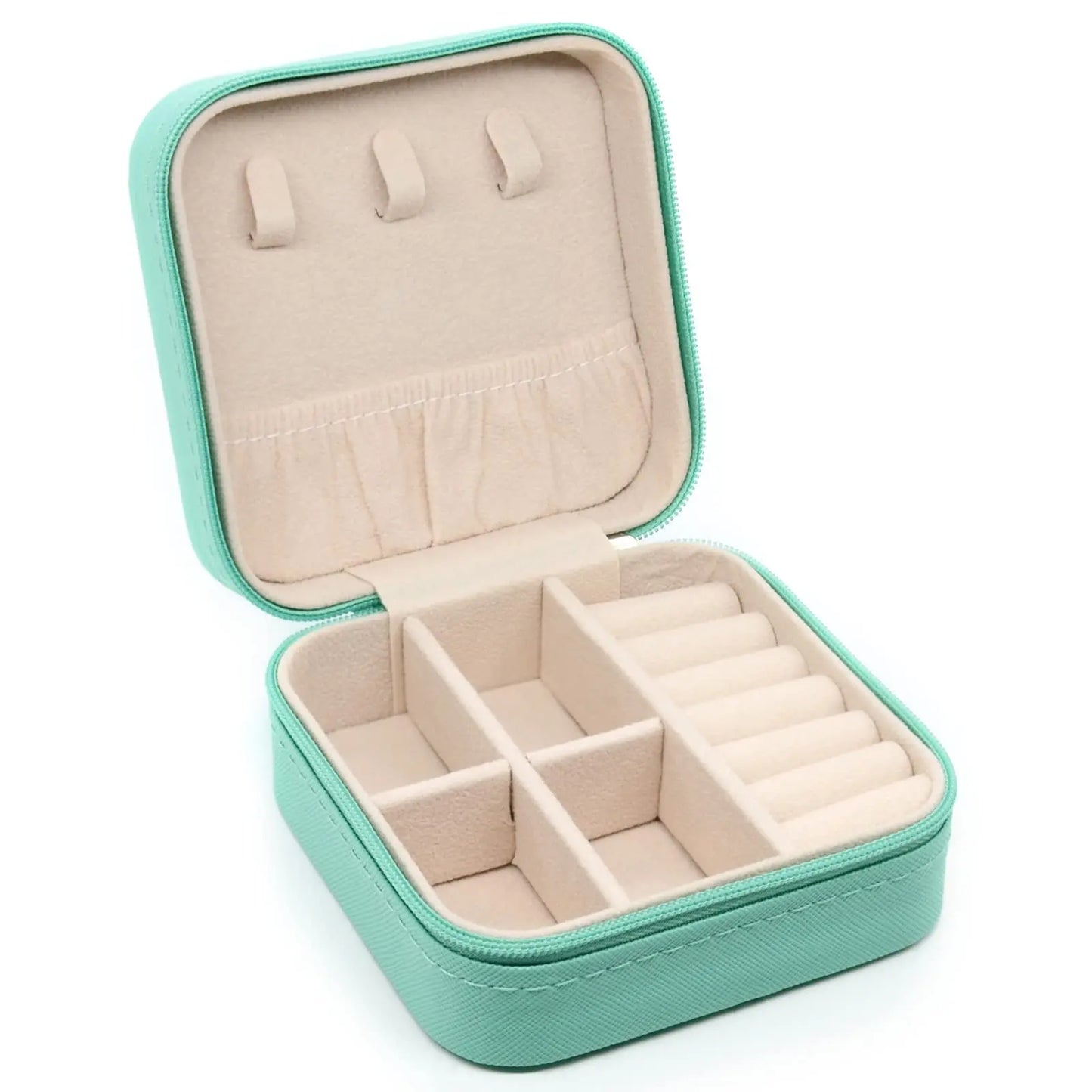 Mini Jewellery Storage Box | Portable PU Leather Travel Organiser Case
