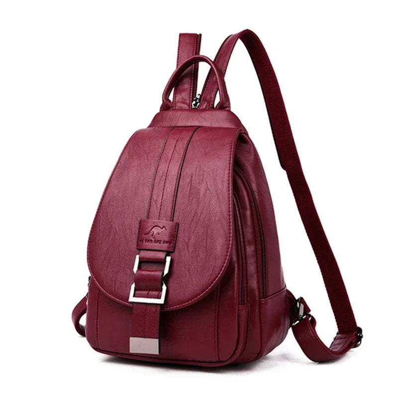 Convertible Leather Backpack | Crossbody & Shoulder Bag in One