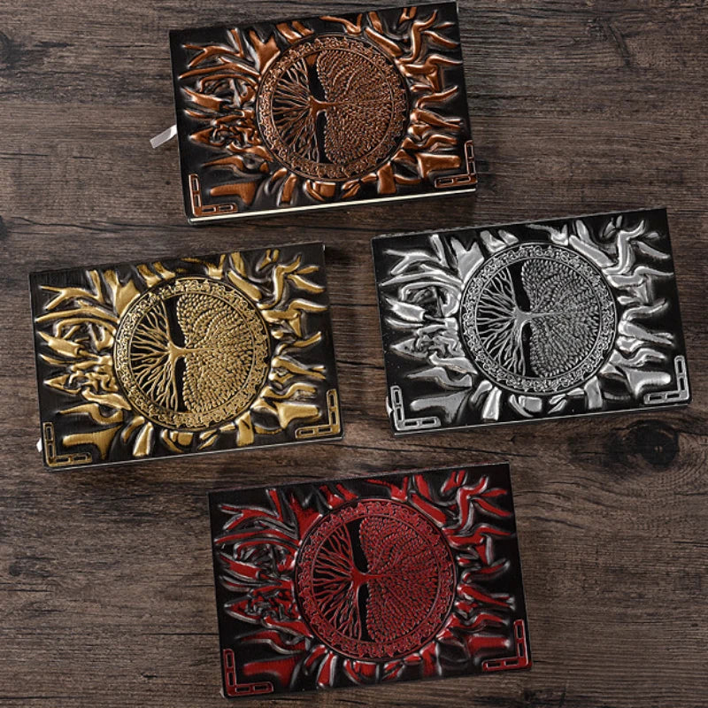 Tree of Life Leather Journal | Embossed Travel Notebook
