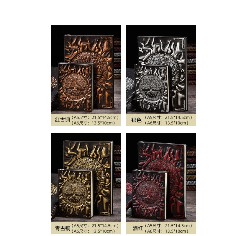Tree of Life Leather Journal | Embossed Travel Notebook