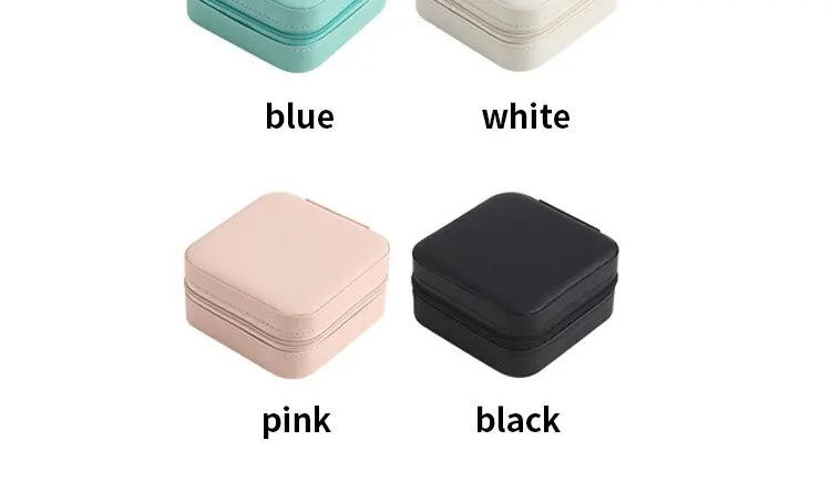 Mini Jewellery Storage Box | Portable PU Leather Travel Organiser Case