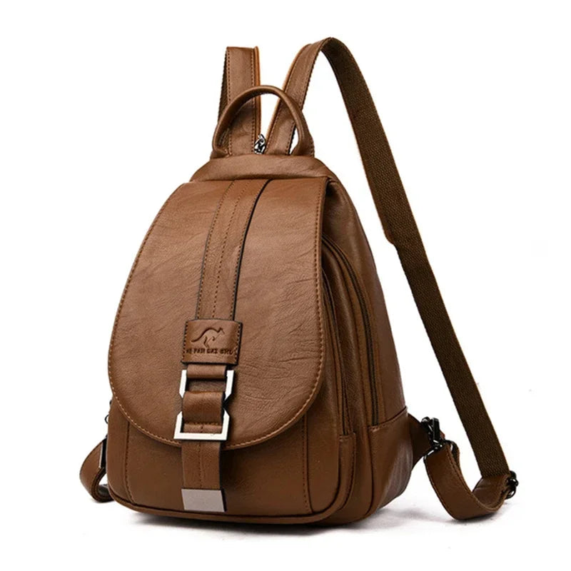 Convertible Leather Backpack | Crossbody & Shoulder Bag in One