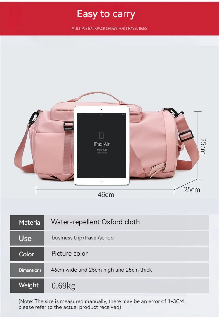 Gilded Alchemy Travel Outdoor Gym Backpacks Waterproof Sport Carry-on Luggage