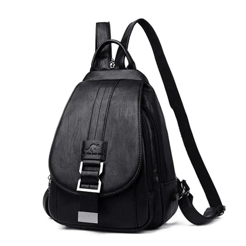 Convertible Leather Backpack | Crossbody & Shoulder Bag in One