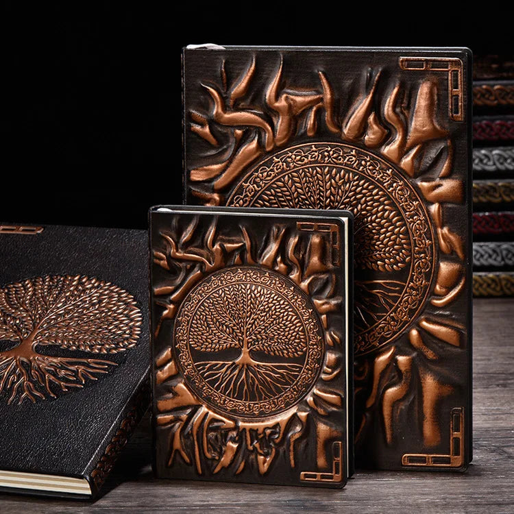 Tree of Life Leather Journal | Embossed Travel Notebook