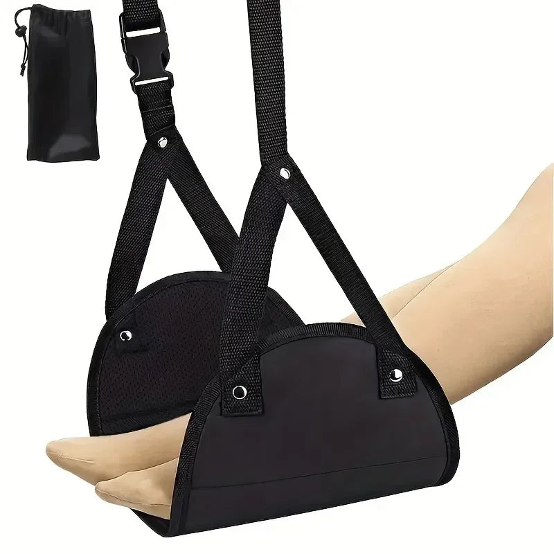 Airplane Travel Footrest | Portable In-Flight Comfort Sling