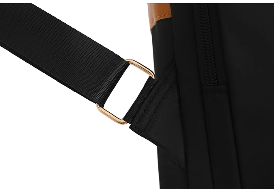 Colourblock Nylon Travel Backpack | Lightweight & Anti-Theft