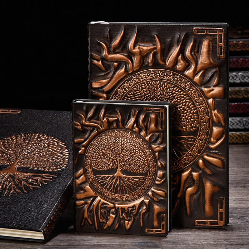 Tree of Life Leather Journal | Embossed Travel Notebook