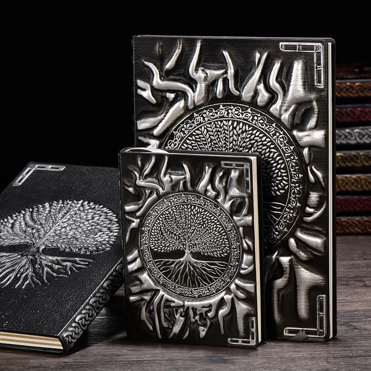 Tree of Life Leather Journal | Embossed Travel Notebook