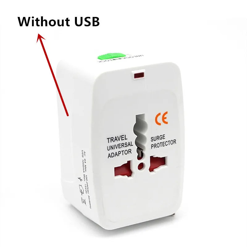 All-in-One Universal Travel Adapter | 2 USB + 1 Type-C | AU/US/UK/EU Plug