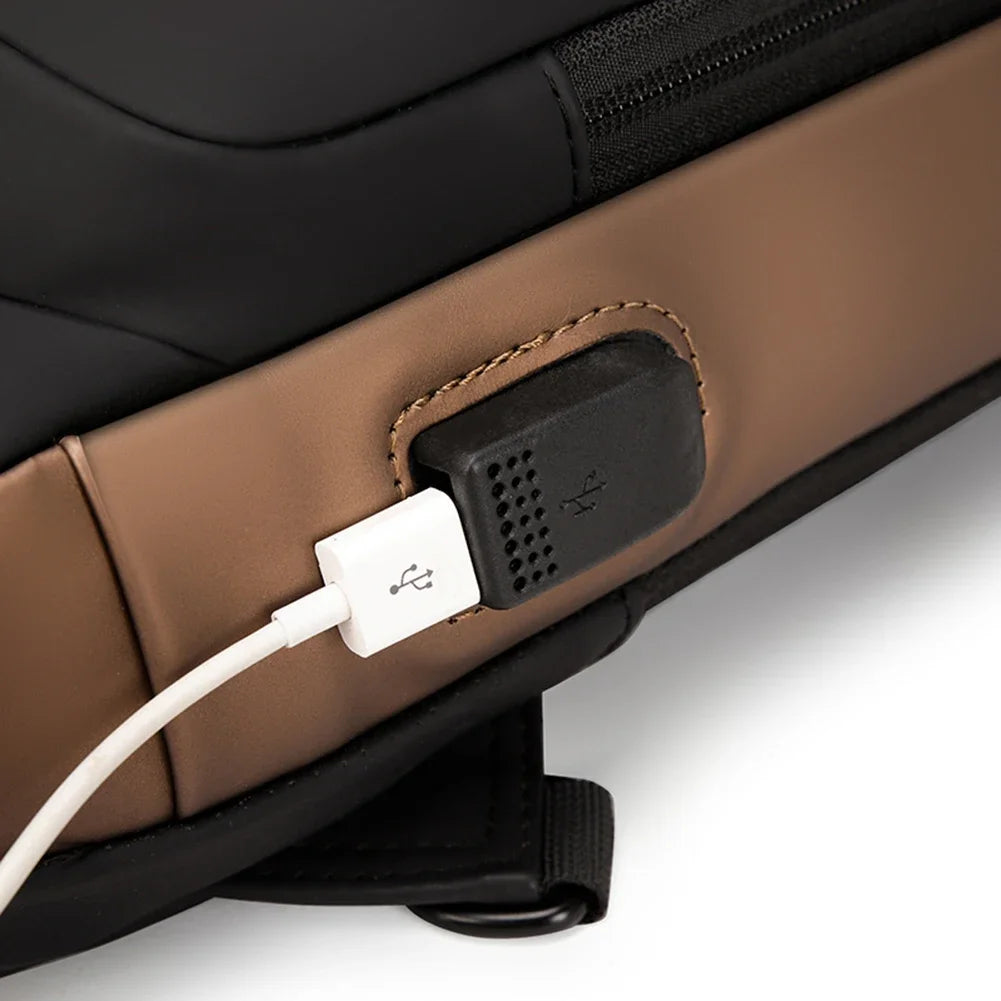 Anti-Theft USB Crossbody Sling | Urban Travel Chest Bag