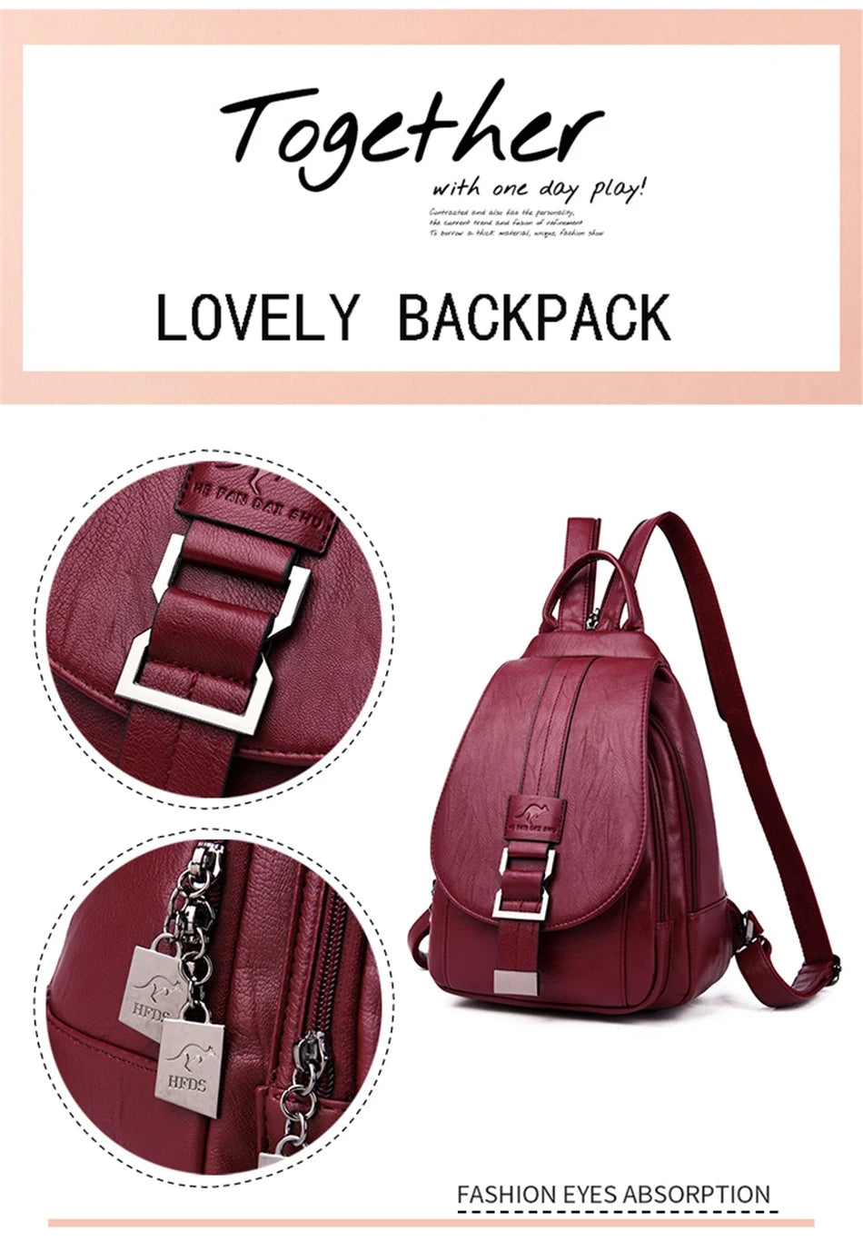 Convertible Leather Backpack | Crossbody & Shoulder Bag in One