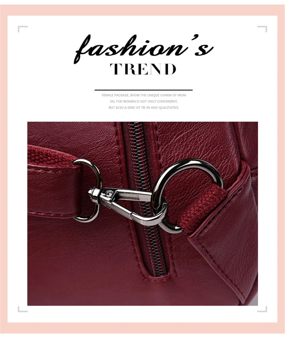 Convertible Leather Backpack | Crossbody & Shoulder Bag in One