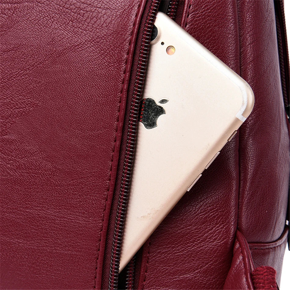 Convertible Leather Backpack | Crossbody & Shoulder Bag in One