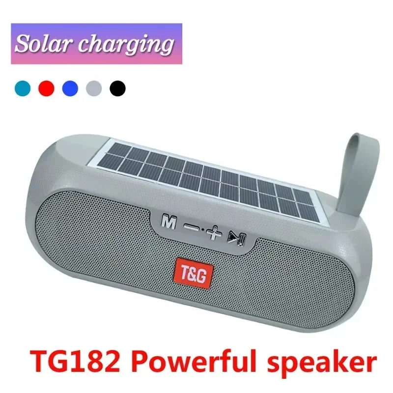 Solar Bluetooth Speaker | Wireless Outdoor Speaker with FM Radio, Mic & Waterproof Design