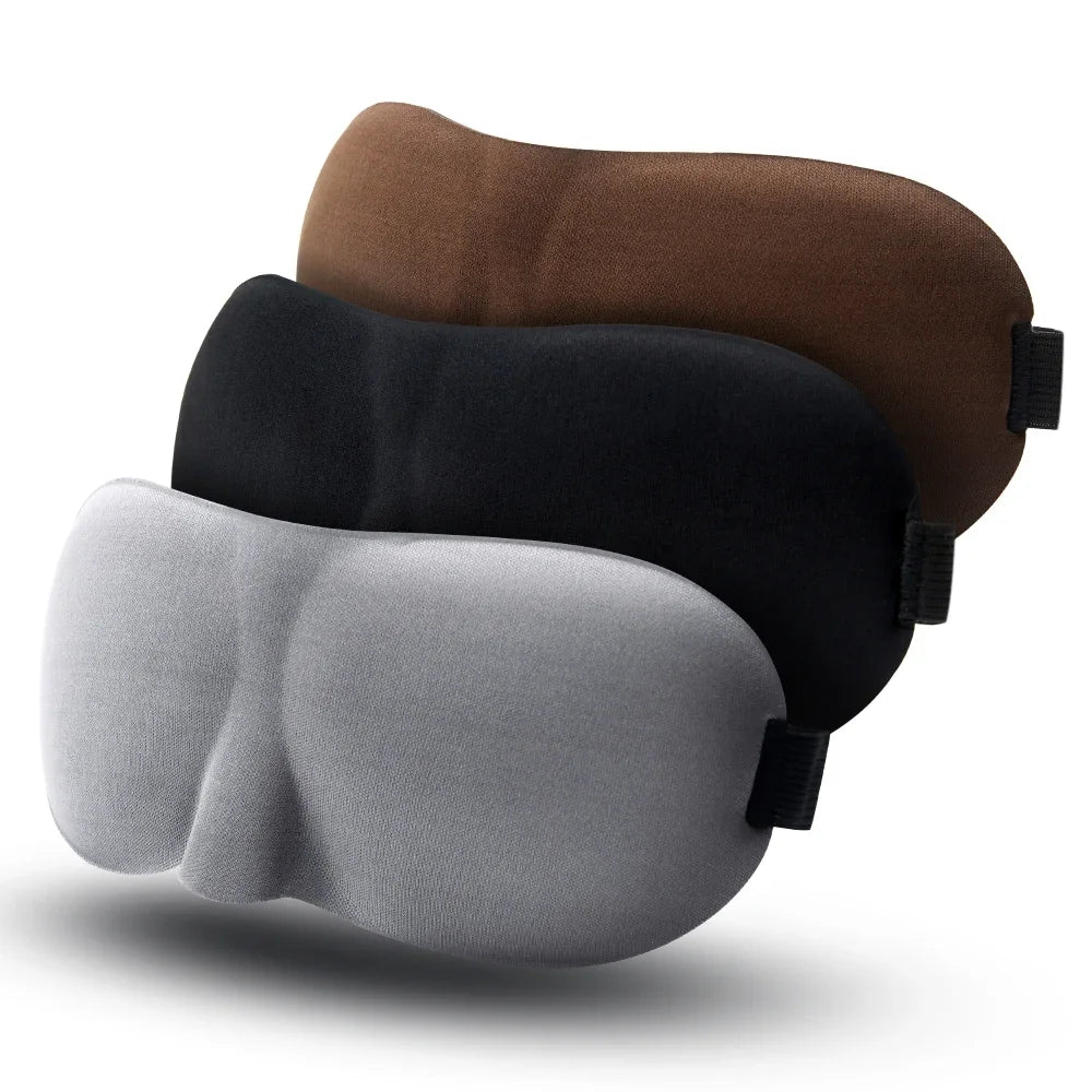 Ergonomic Sleep Mask | Light-Blocking Eye Cover for Travel & Lash Extension Safe