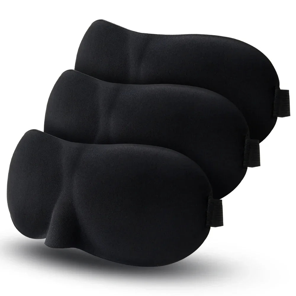 Ergonomic Sleep Mask | Light-Blocking Eye Cover for Travel & Lash Extension Safe