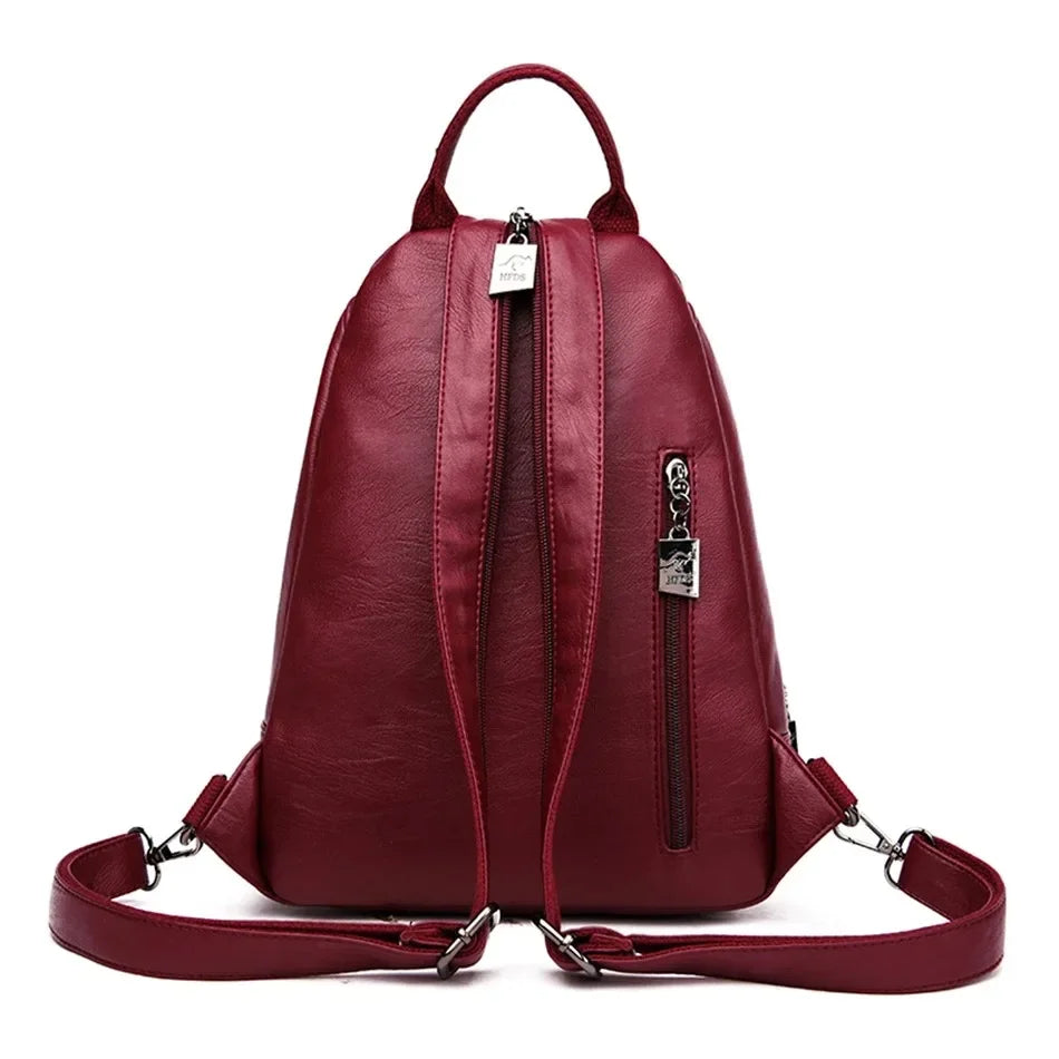 Convertible Leather Backpack | Crossbody & Shoulder Bag in One