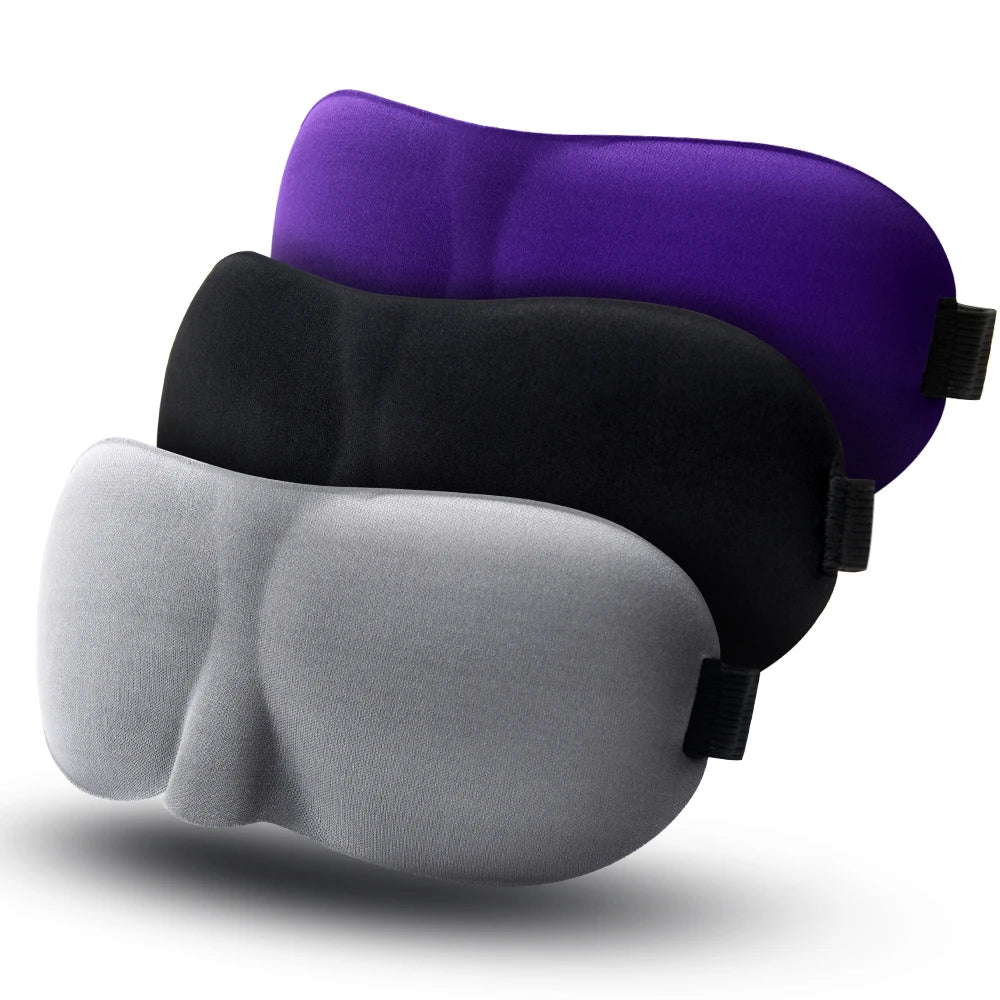 Ergonomic Sleep Mask | Light-Blocking Eye Cover for Travel & Lash Extension Safe
