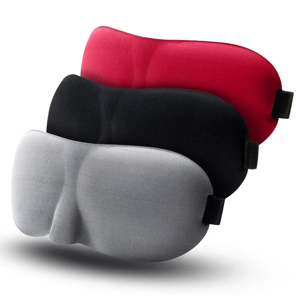 Ergonomic Sleep Mask | Light-Blocking Eye Cover for Travel & Lash Extension Safe