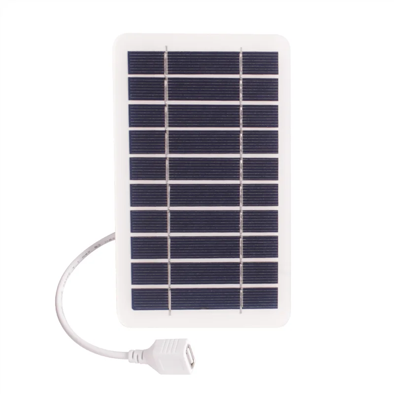 Mini Portable Solar Panel Charger | 2W 5V Outdoor USB Charging Plate