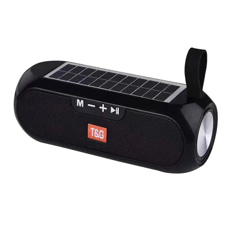 Solar Bluetooth Speaker | Wireless Outdoor Speaker with FM Radio, Mic & Waterproof Design