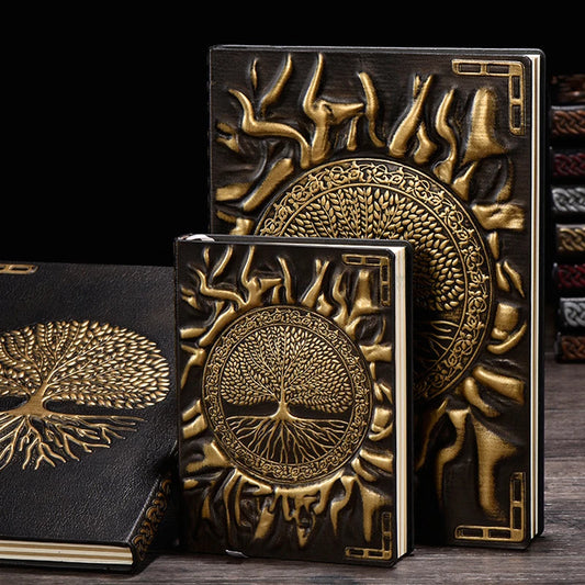 Tree of Life Leather Journal | Embossed Travel Notebook