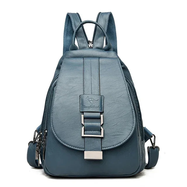 Convertible Leather Backpack | Crossbody & Shoulder Bag in One