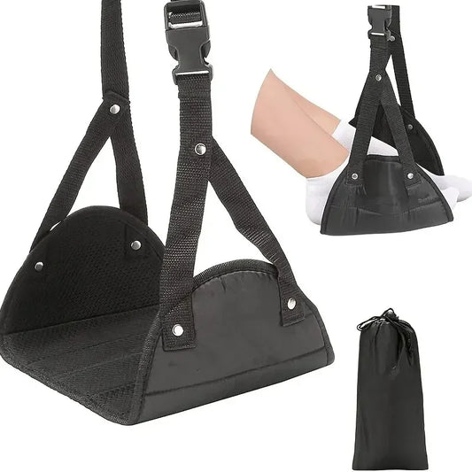 Airplane Travel Footrest | Portable In-Flight Comfort Sling