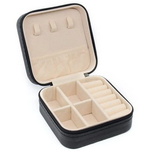 Mini Jewellery Storage Box | Portable PU Leather Travel Organiser Case