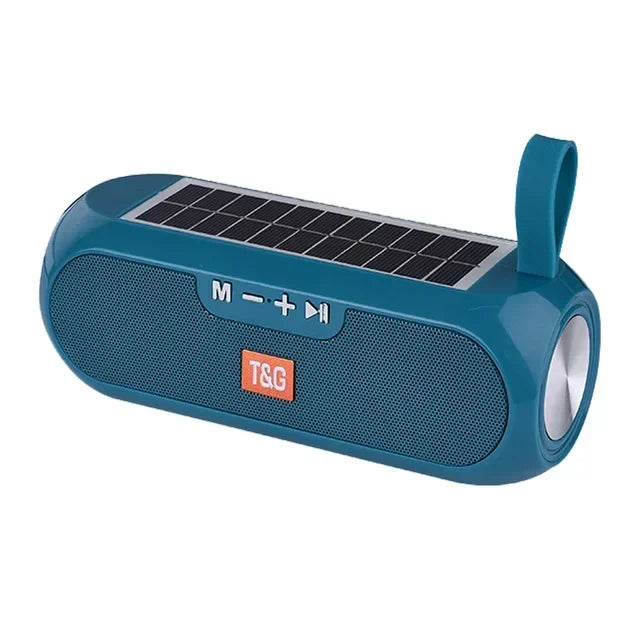 Solar Bluetooth Speaker | Wireless Outdoor Speaker with FM Radio, Mic & Waterproof Design
